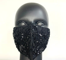 Load image into Gallery viewer, LACE FACE BLACK