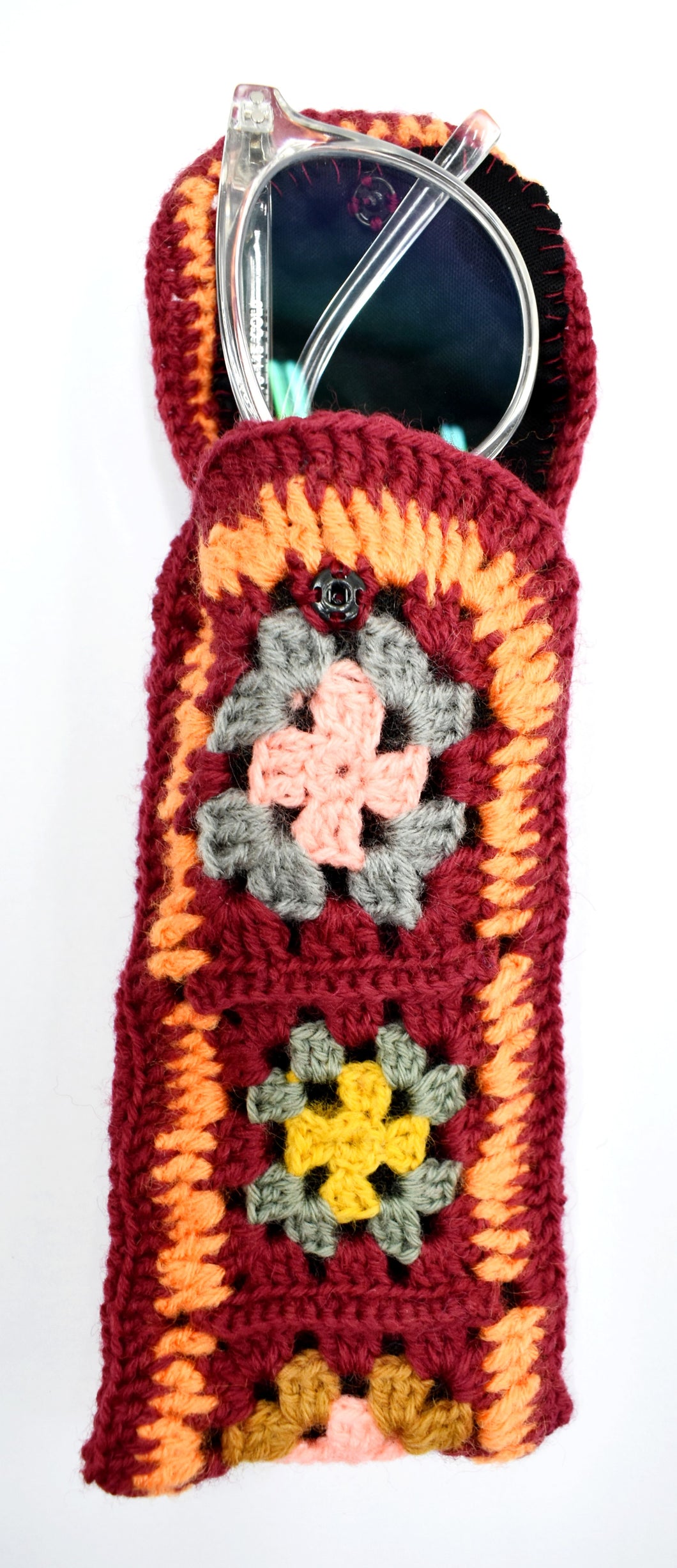 HAND CROCHET EYEGLASS CASE 3